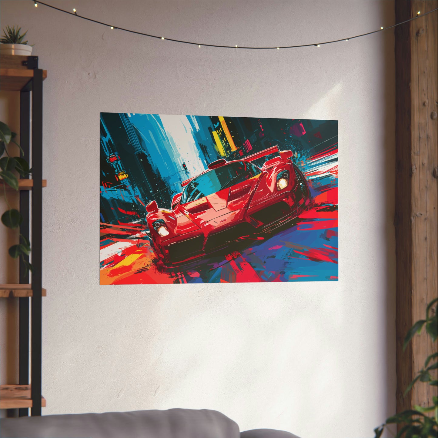 Supercar Sports Car Poster Art Print | Customizable