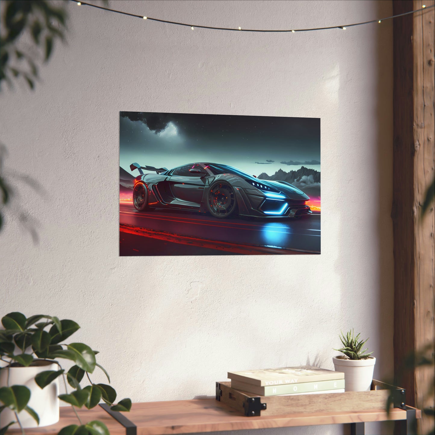 Supercar Sports Car Poster Art Print | Customizable