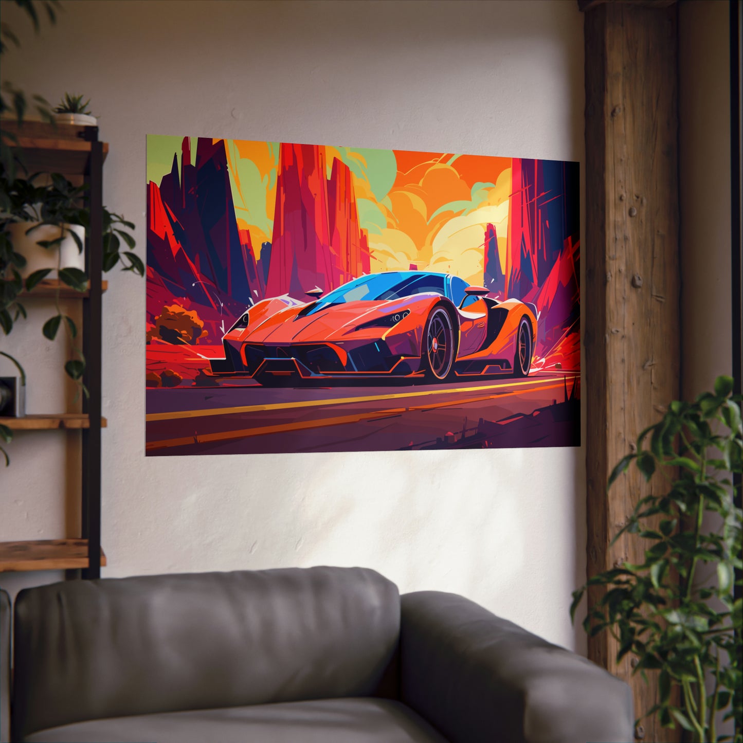 Supercar Sports Car Poster Art Print | Customizable