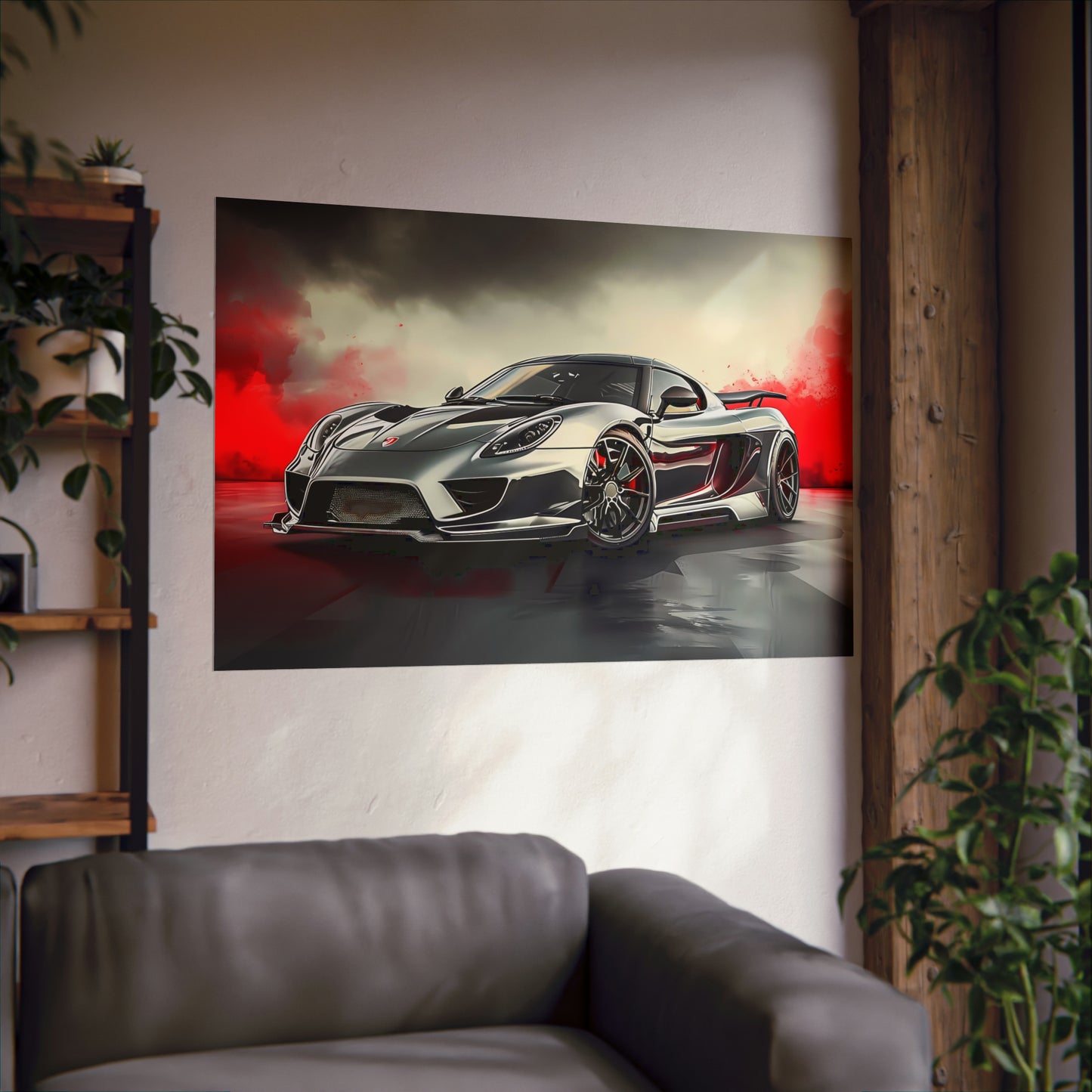 Supercar Sports Car Poster Art Print | Customizable | Unframed