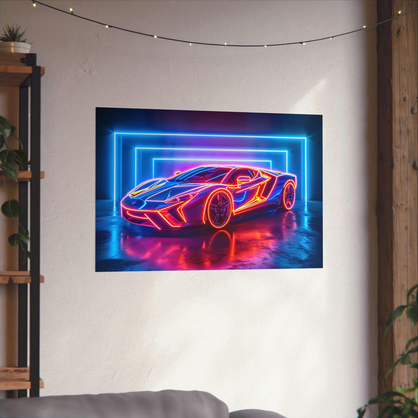 Supercar Sports Car Poster Art Print | Customizable