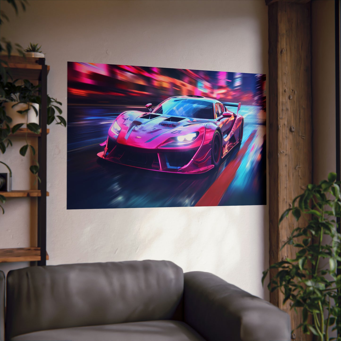 Japanese Drift Car Poster Art Print | Customizable