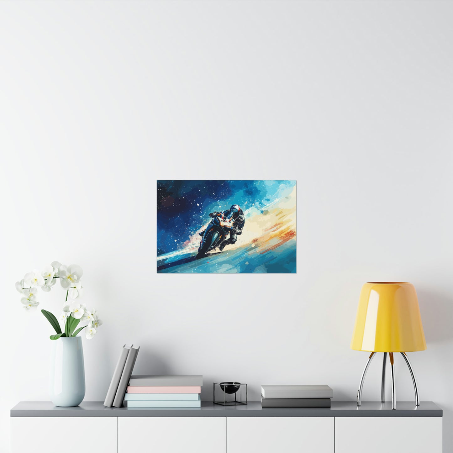 Sport Bike Motorcycle Art Print Poster | Unframed