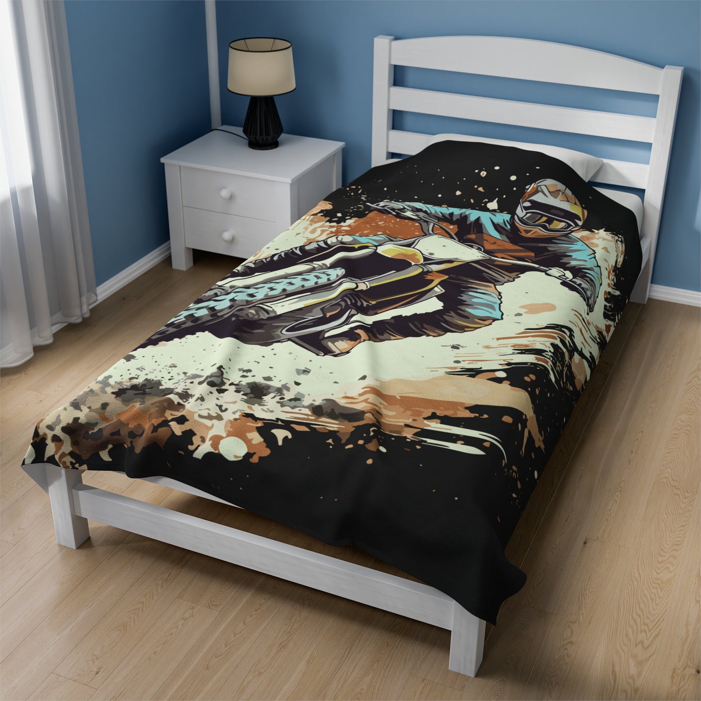 Dirt Bike Rider | Plush Blanket