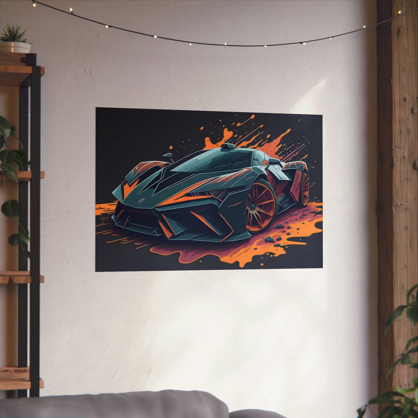 Supercar Sports Car Poster Art Print | Customizable