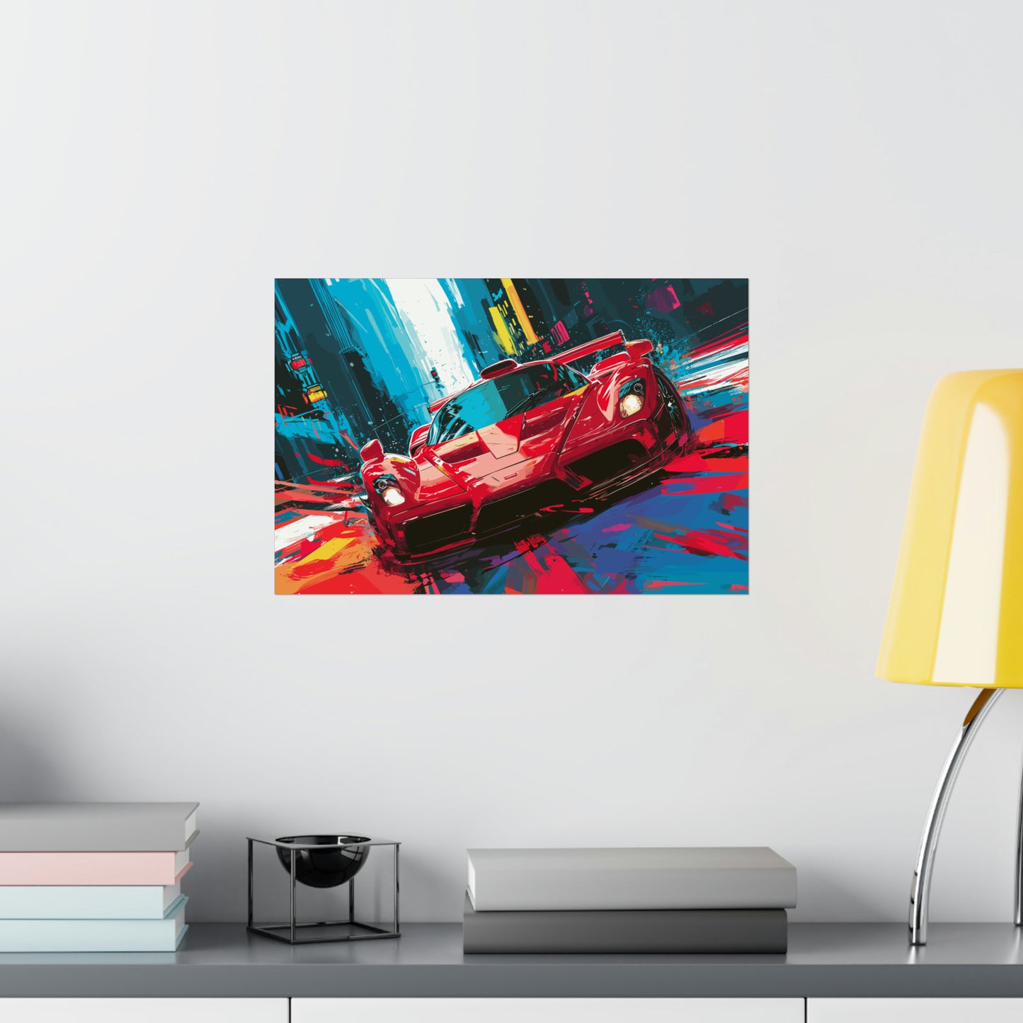 Supercar Sports Car Poster Art Print | Customizable