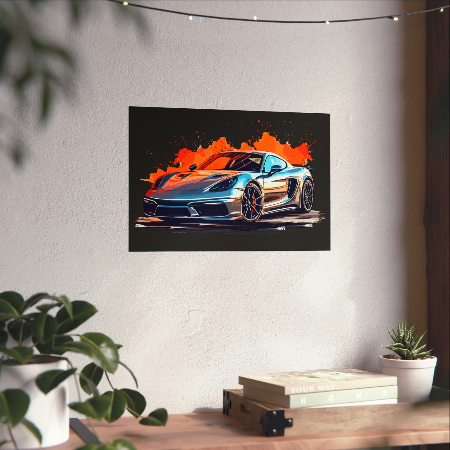 Supercar Sports Car Poster Art Print | Customizable