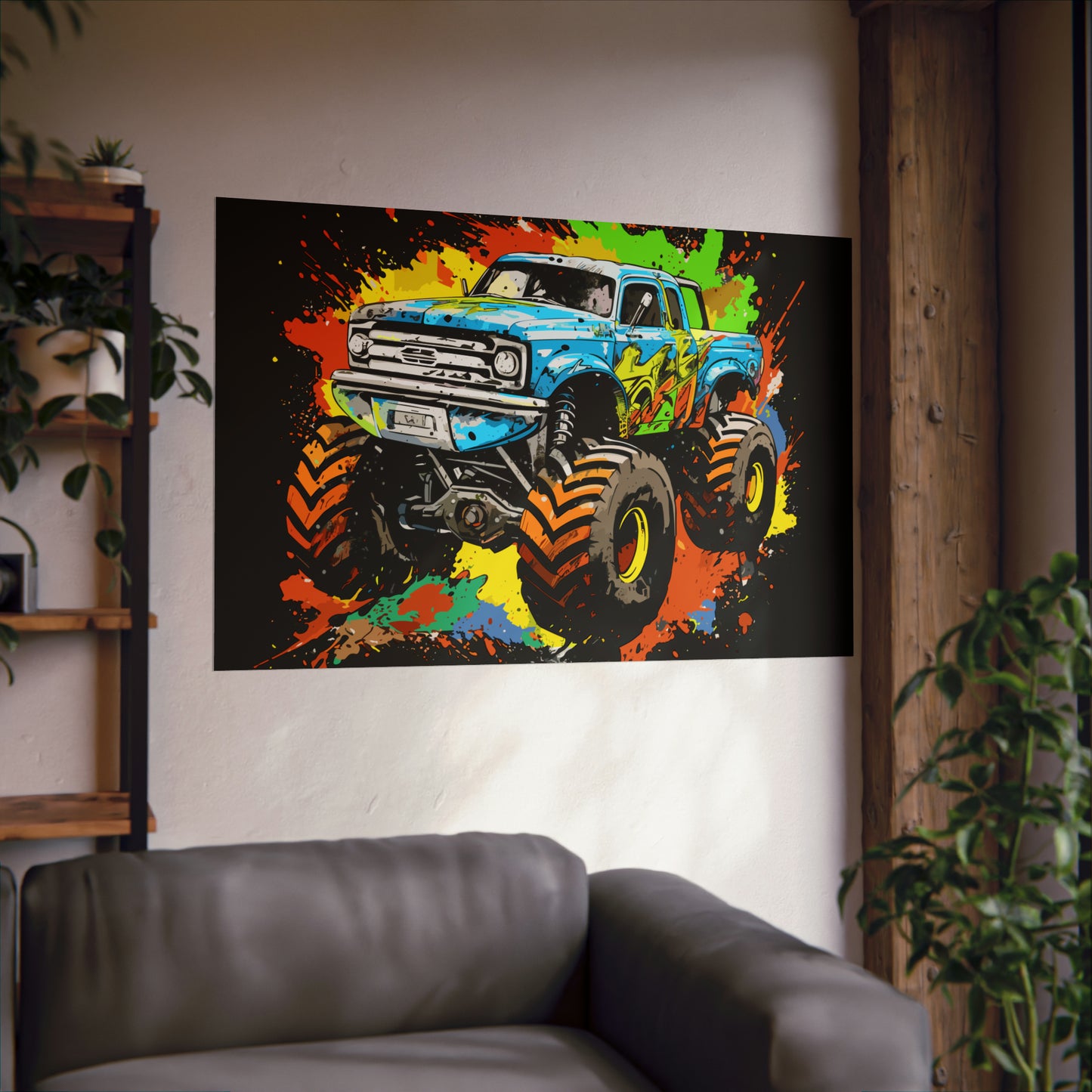 Monster Truck Poster Art Print | Customizable