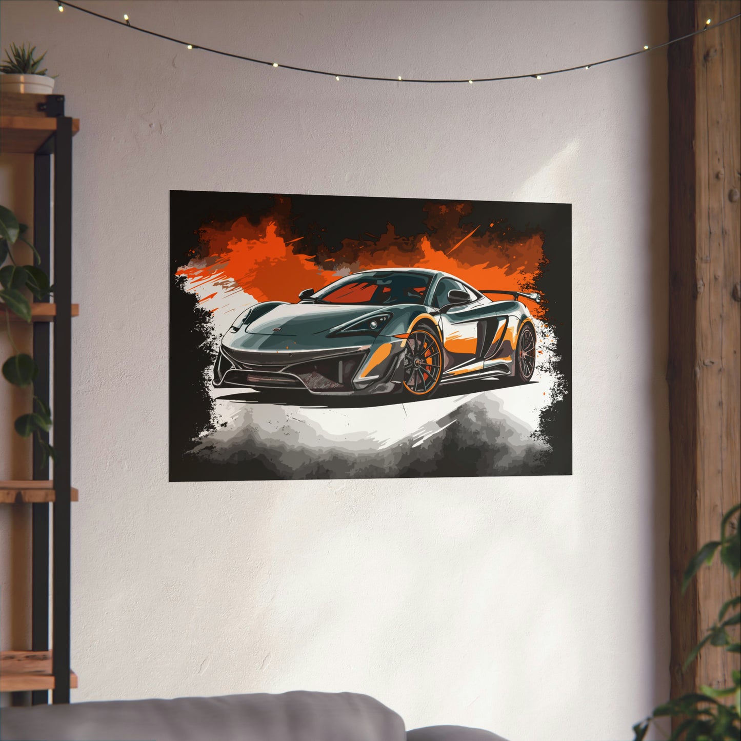 Supercar Sports Car Poster Art Print | Customizable