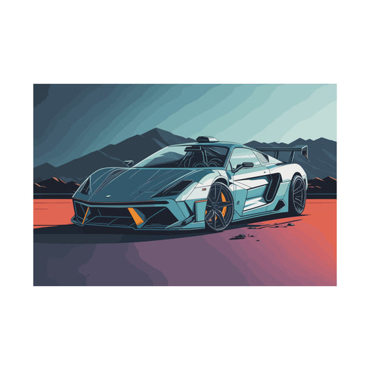 Supercar Sports Car Poster Art Print