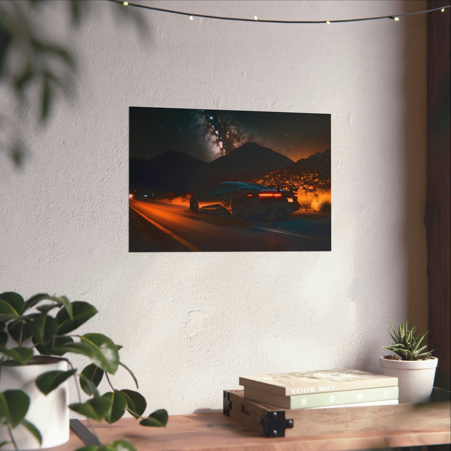 Supercar Sports Car Poster Art Print | Customizable