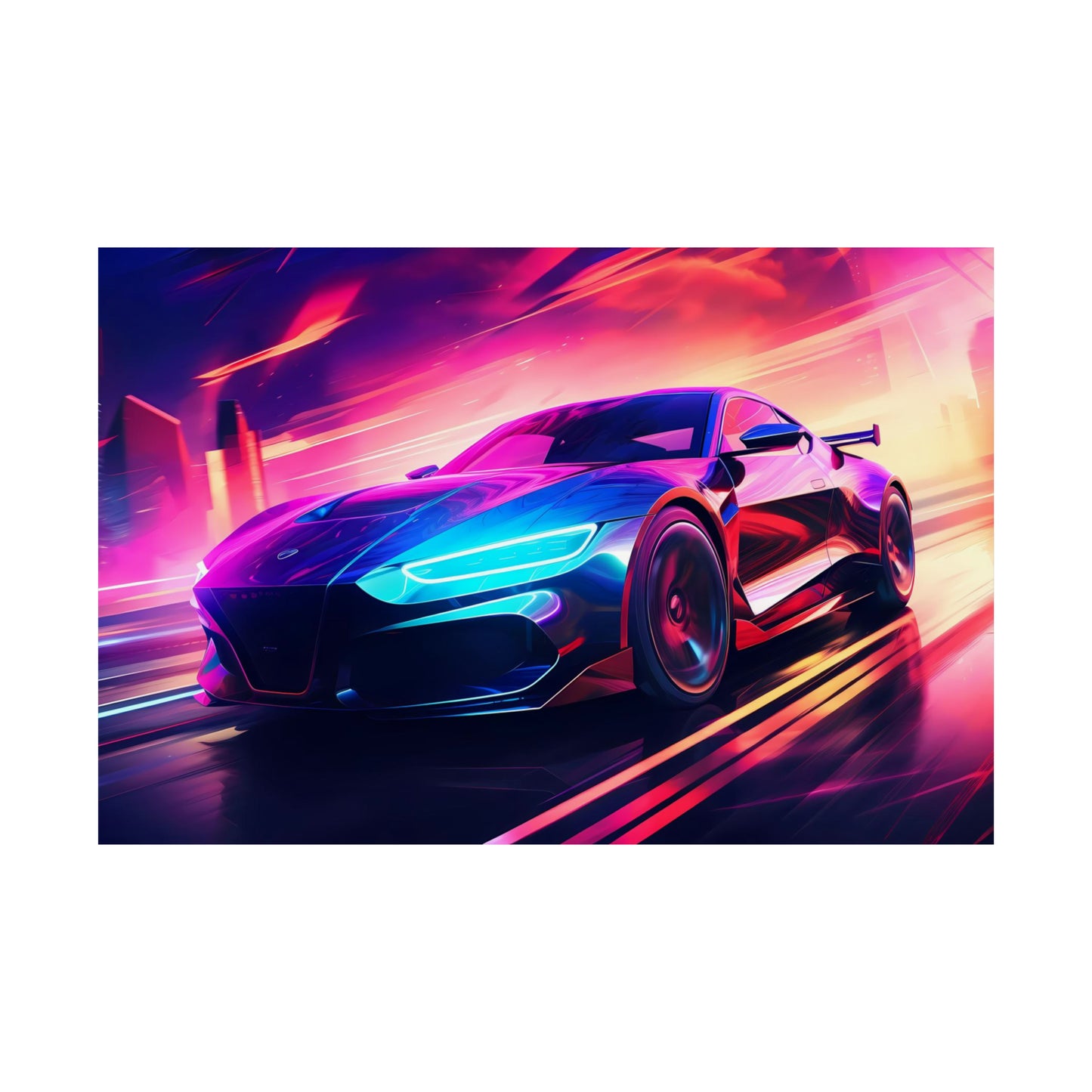 Supercar Sports Car Poster Art Print | Customizable