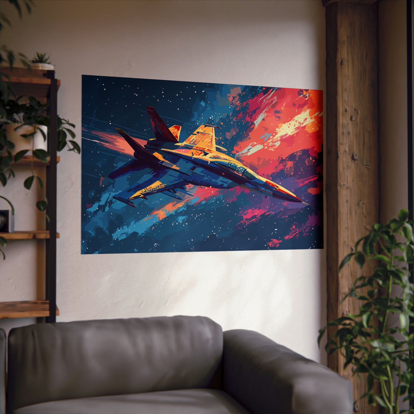 Fighter Jet Plane Art Print Poster | Unframed