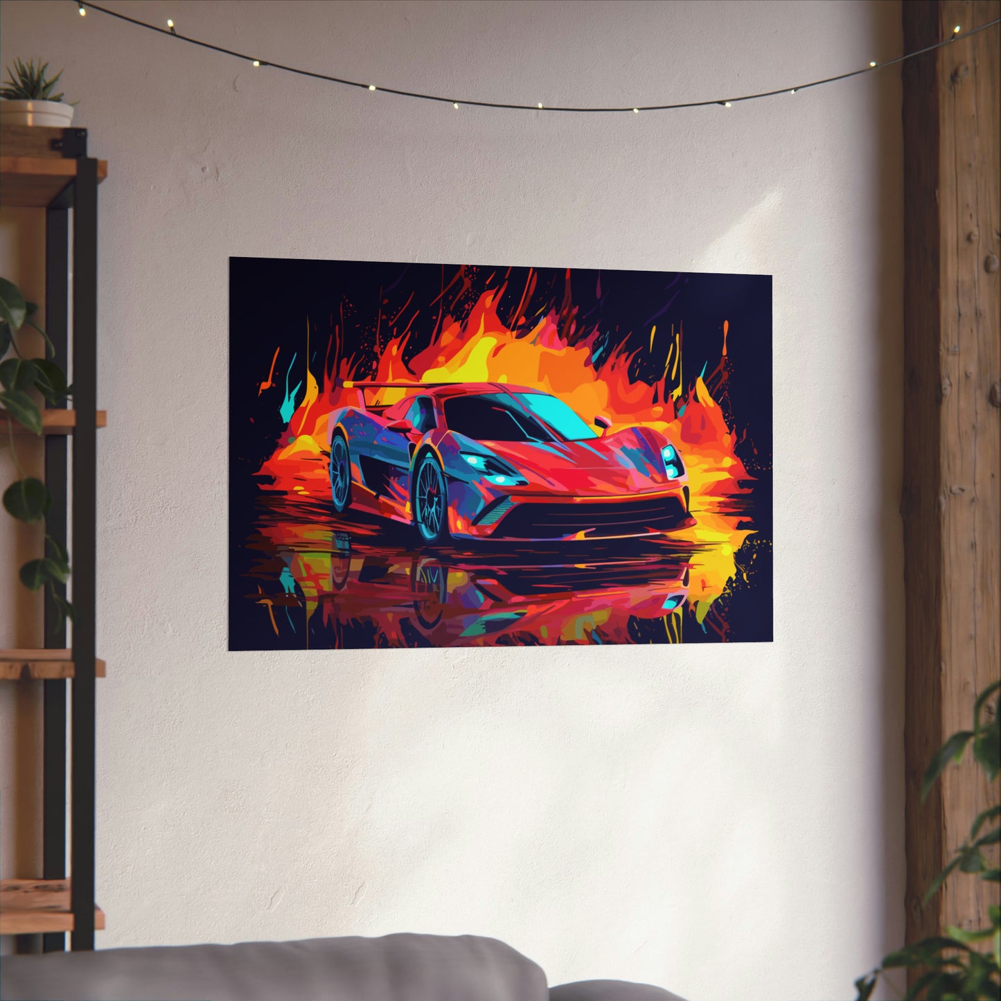Supercar Sports Car Poster Art Print | Customizable