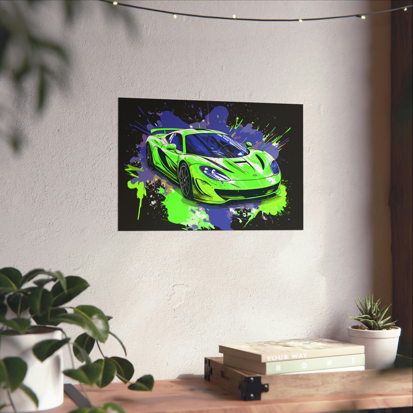 Supercar Sports Car Poster Art Print | Customizable