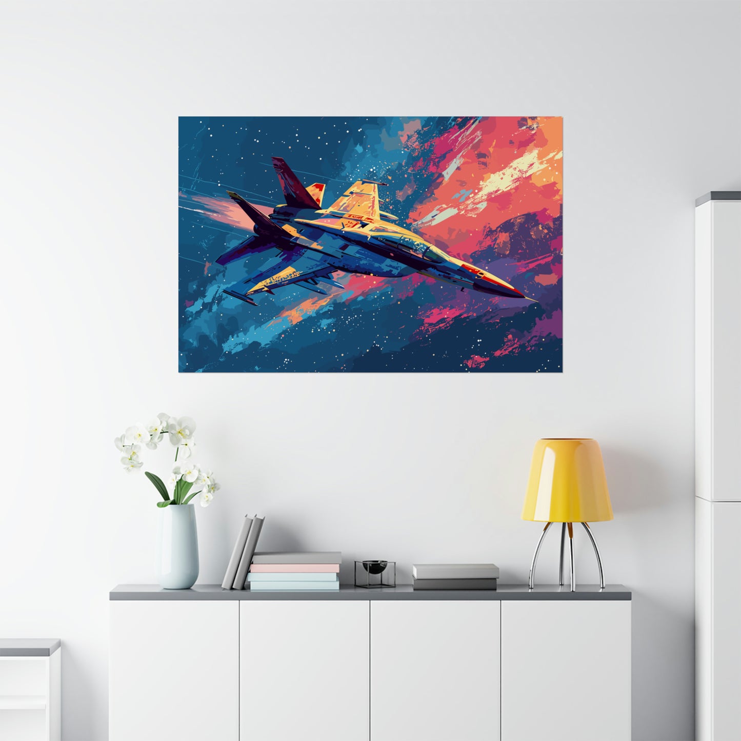 Fighter Jet Plane Art Print Poster | Unframed