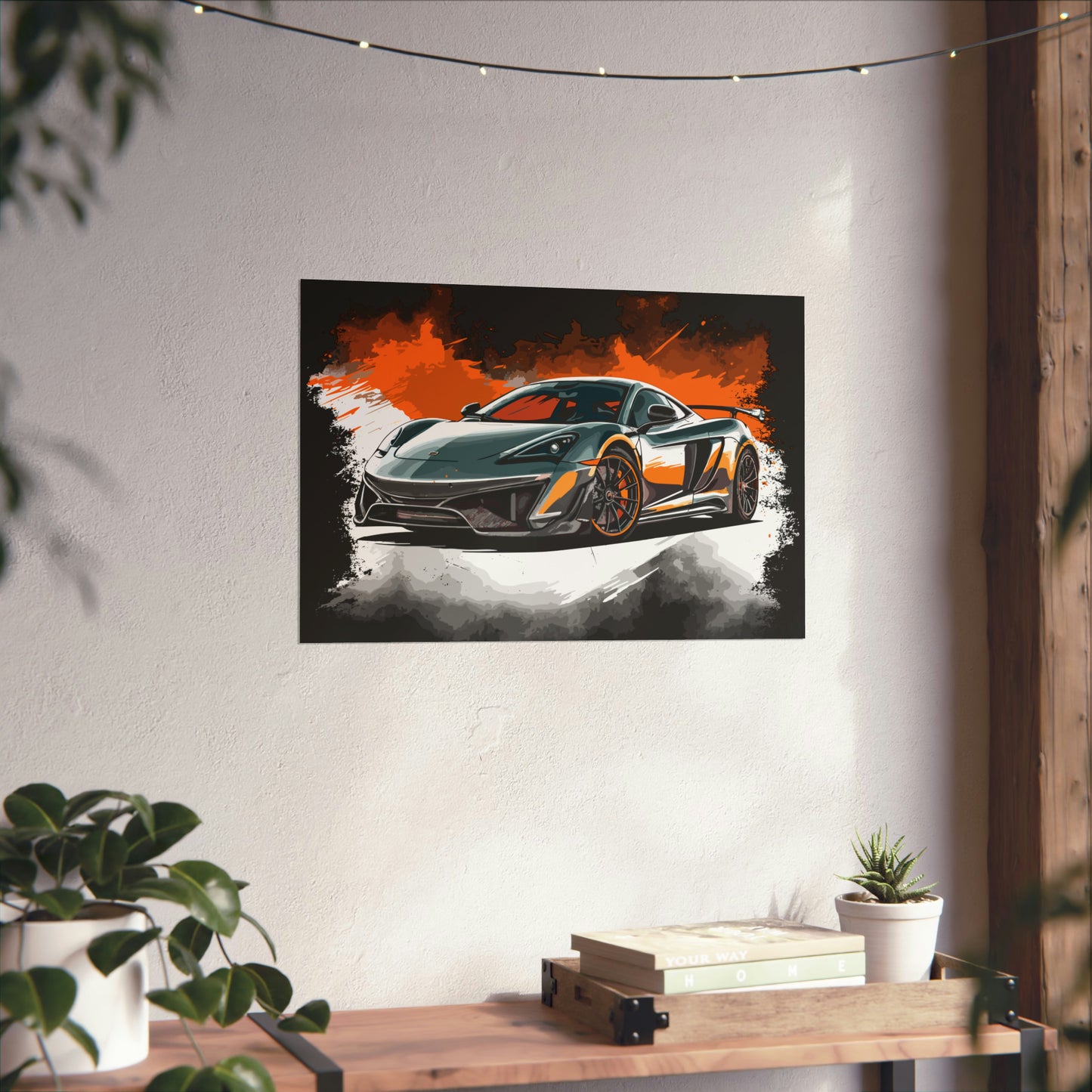 Supercar Sports Car Poster Art Print | Customizable