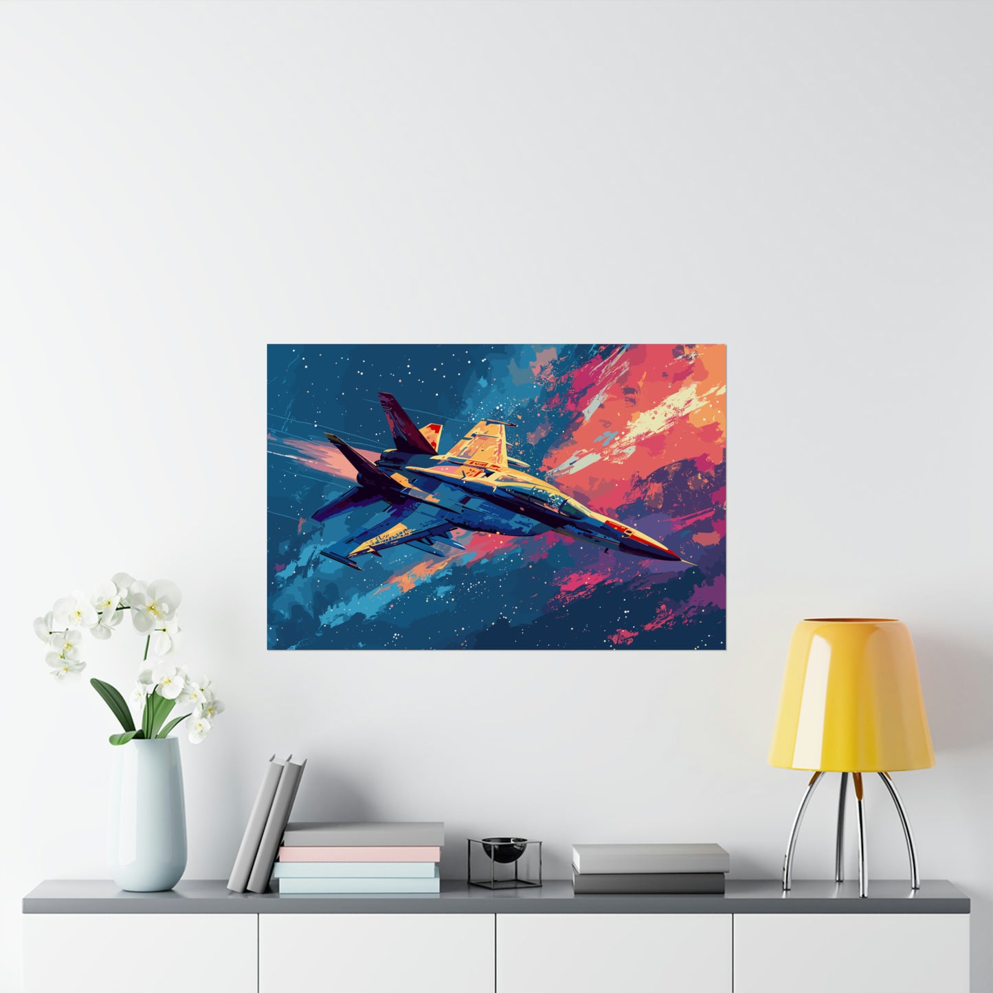 Fighter Jet Plane Art Print Poster | Unframed