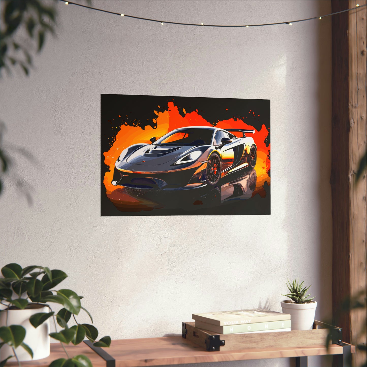 Supercar Sports Car Poster Art Print