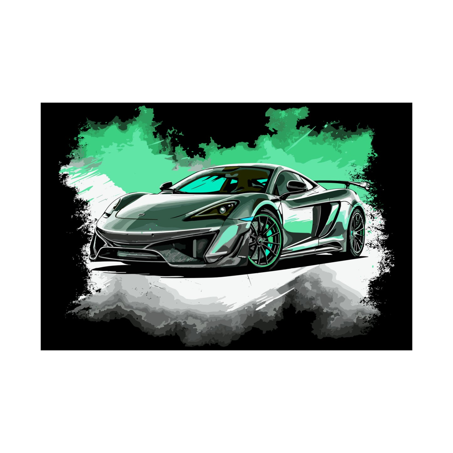 Supercar Sports Car Poster Art Print | Customizable