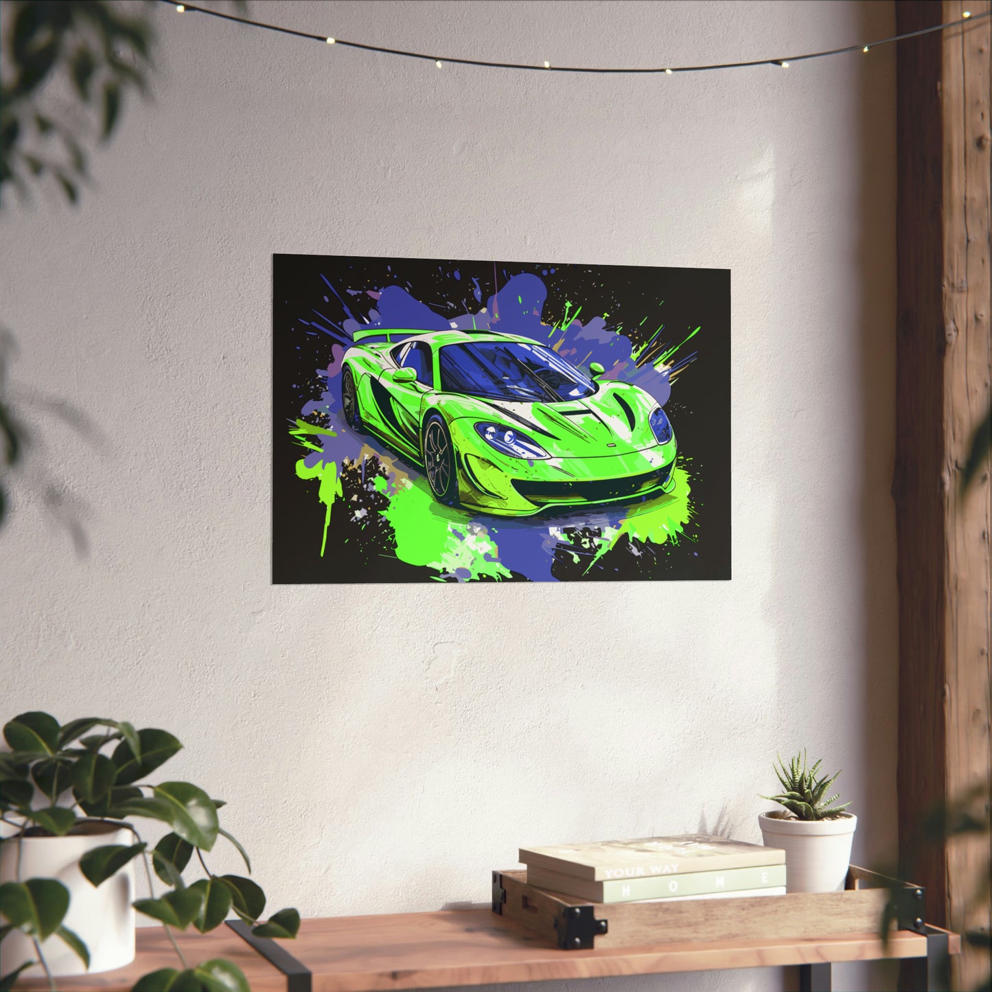 Supercar Sports Car Poster Art Print | Customizable