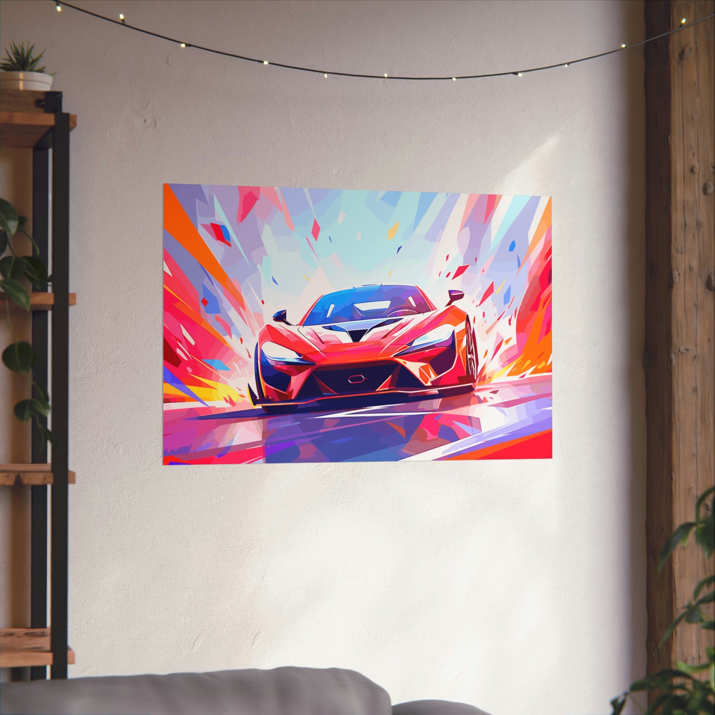 Supercar Sports Car Poster Art Print | Customizable
