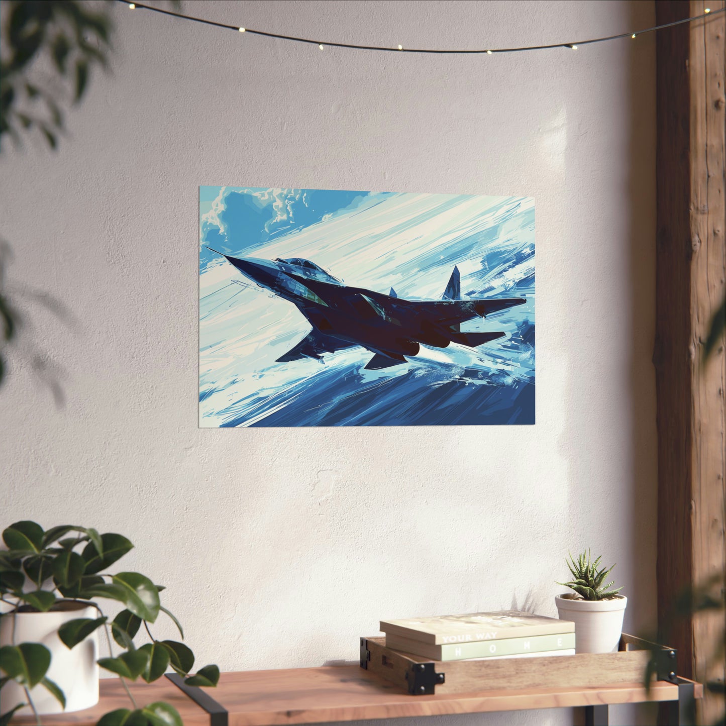 Fighter Jet Plane Art Print Poster | Unframed
