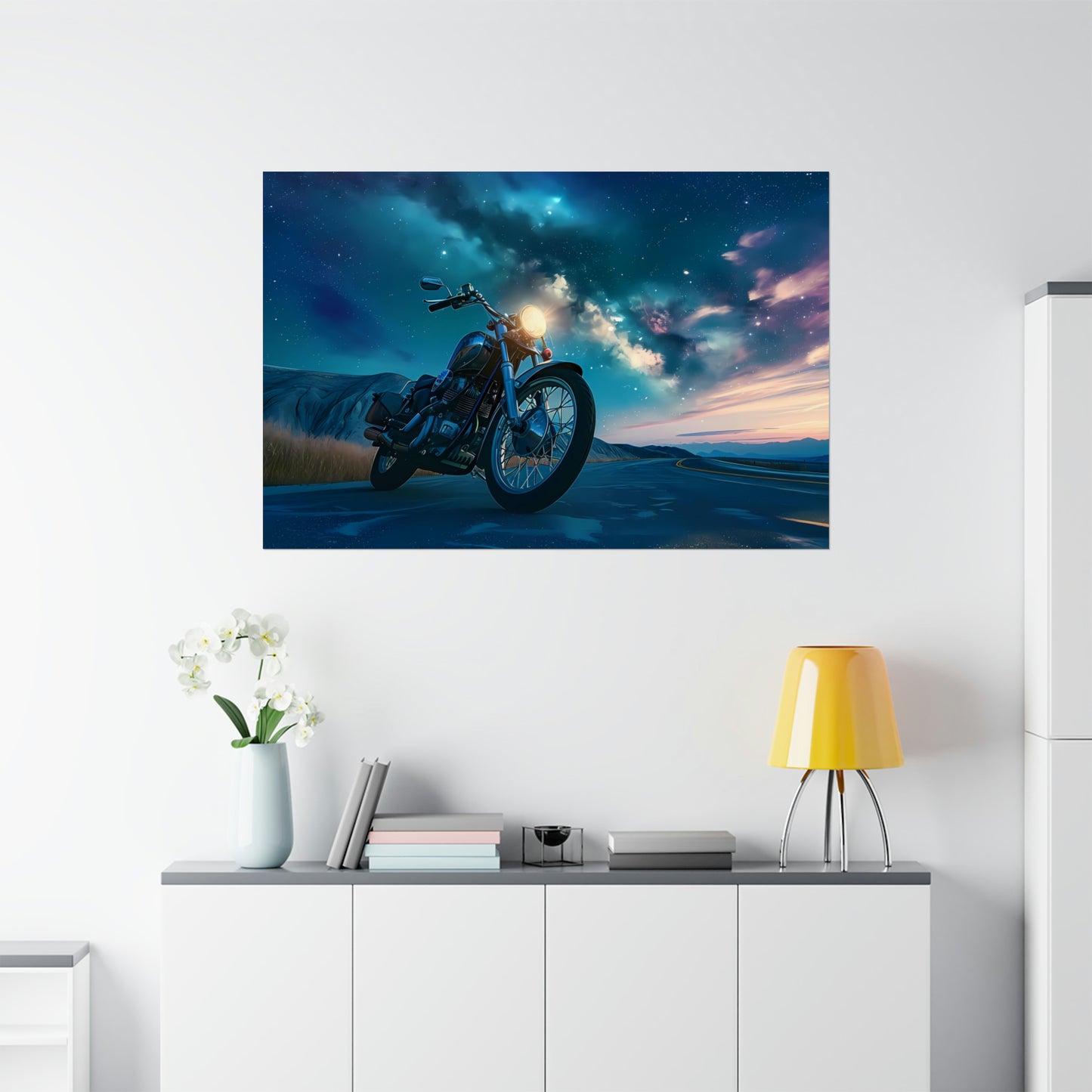 Motorcycle Art Print Poster | Unframed
