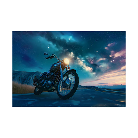 Motorcycle Art Print Poster | Unframed