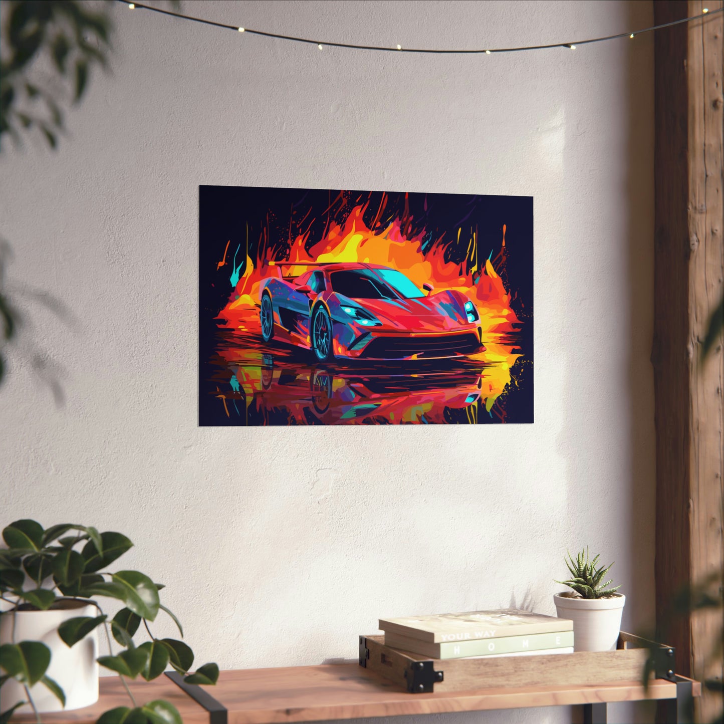 Supercar Sports Car Poster Art Print | Customizable