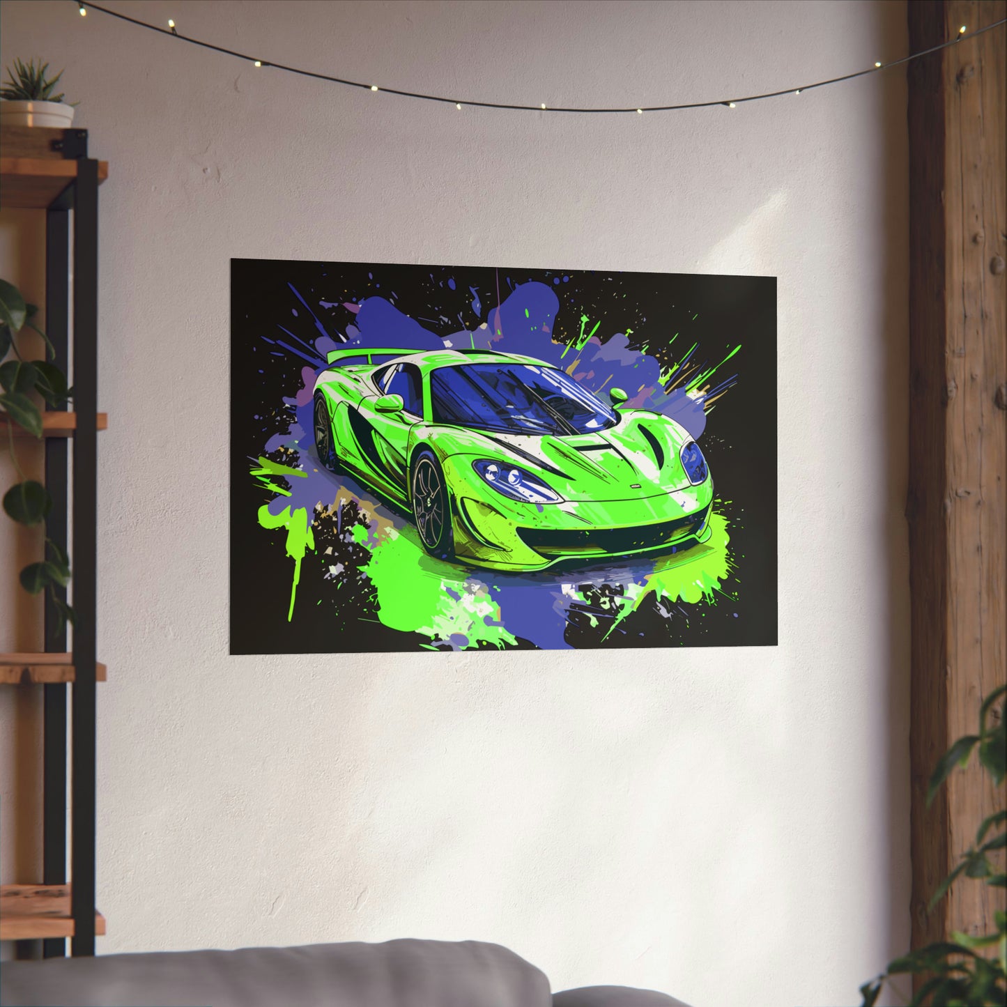 Supercar Sports Car Poster Art Print | Customizable