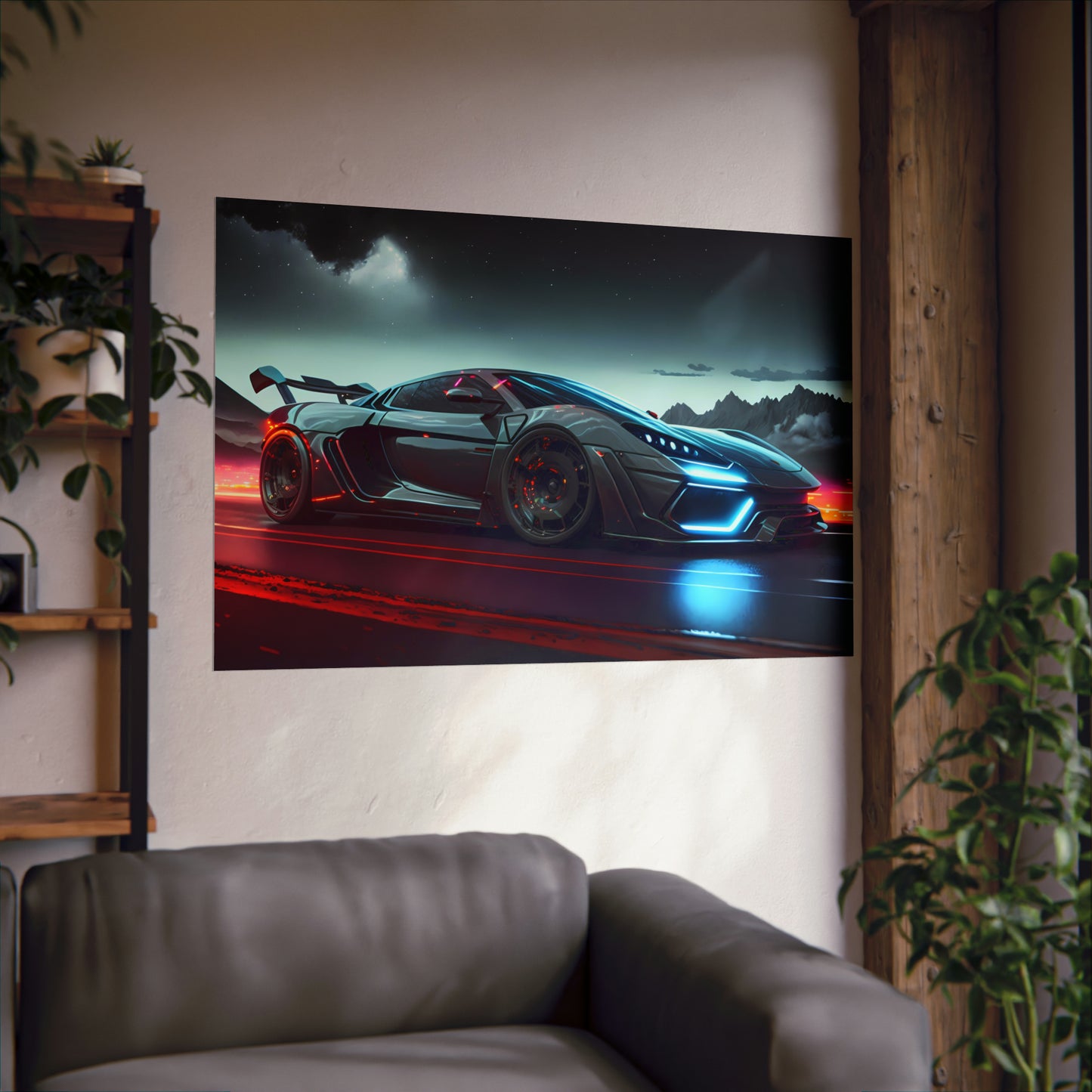 Supercar Sports Car Poster Art Print | Customizable