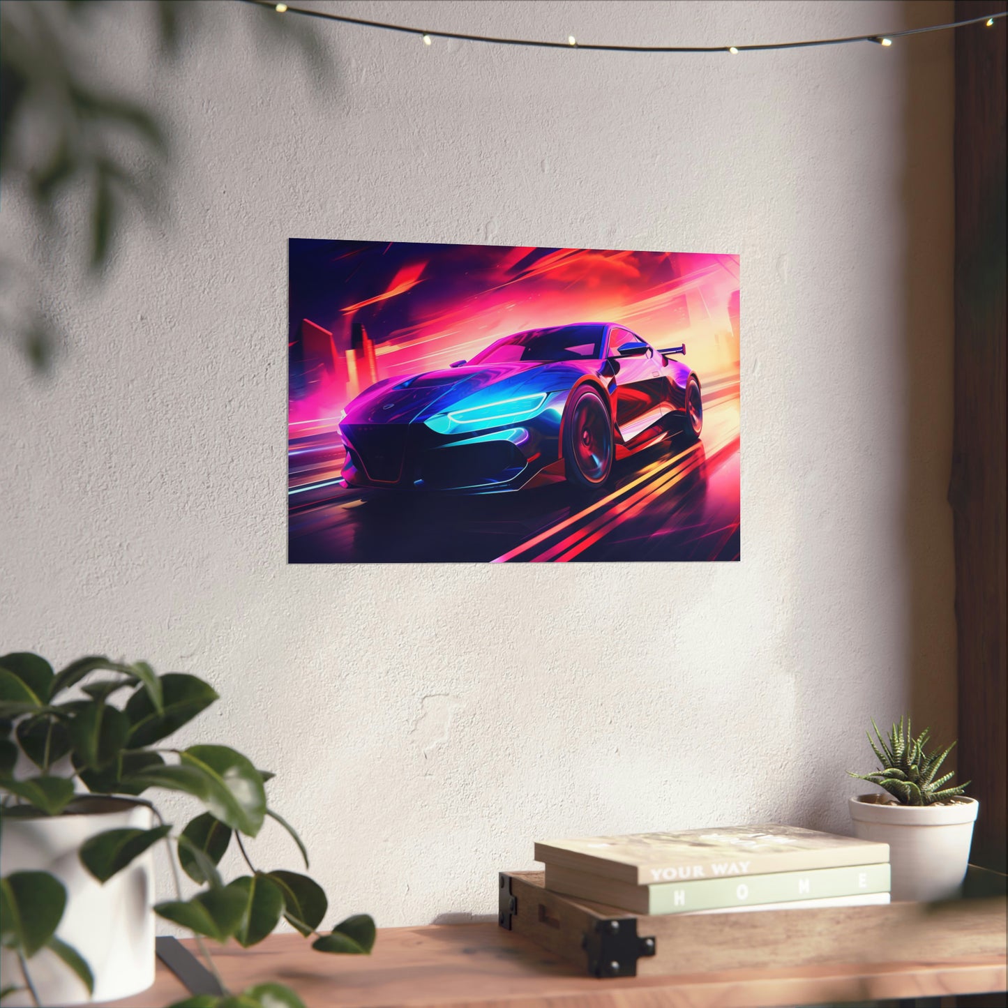 Supercar Sports Car Poster Art Print | Customizable