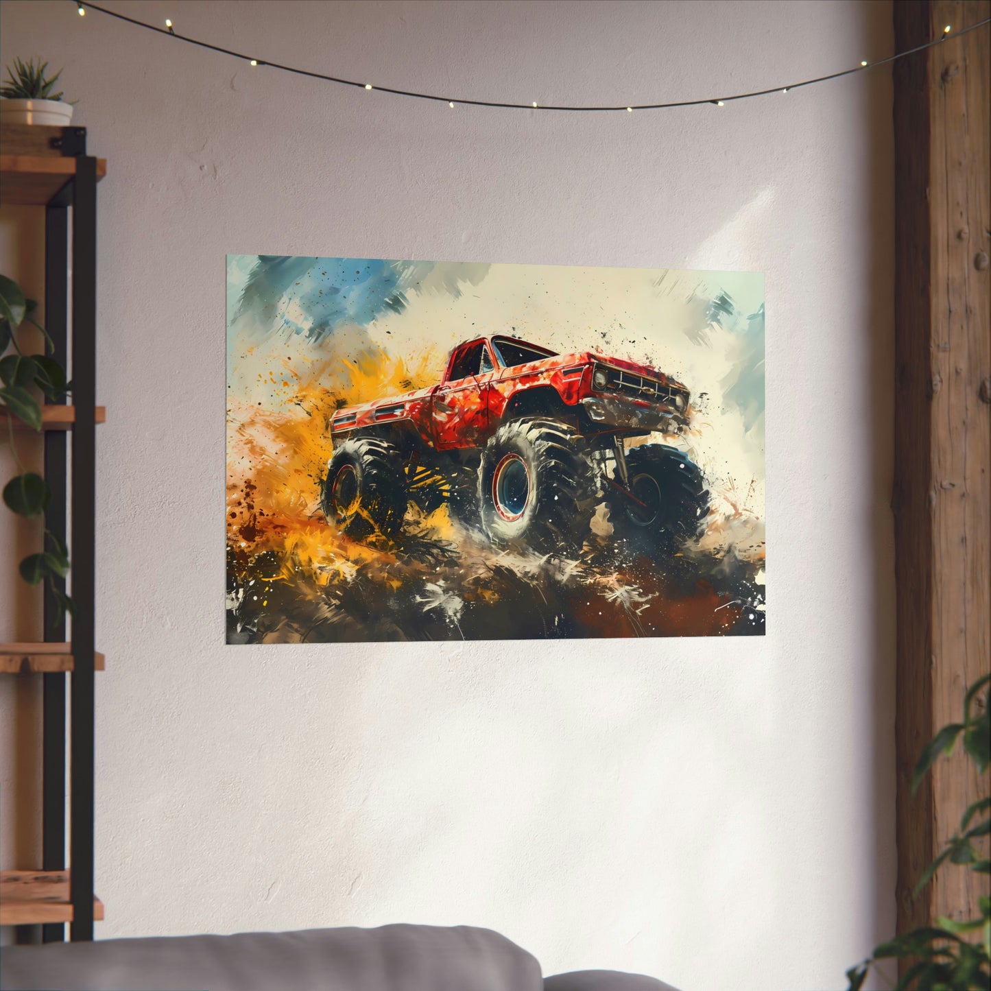 Monster Truck Poster Art Print | Customizable
