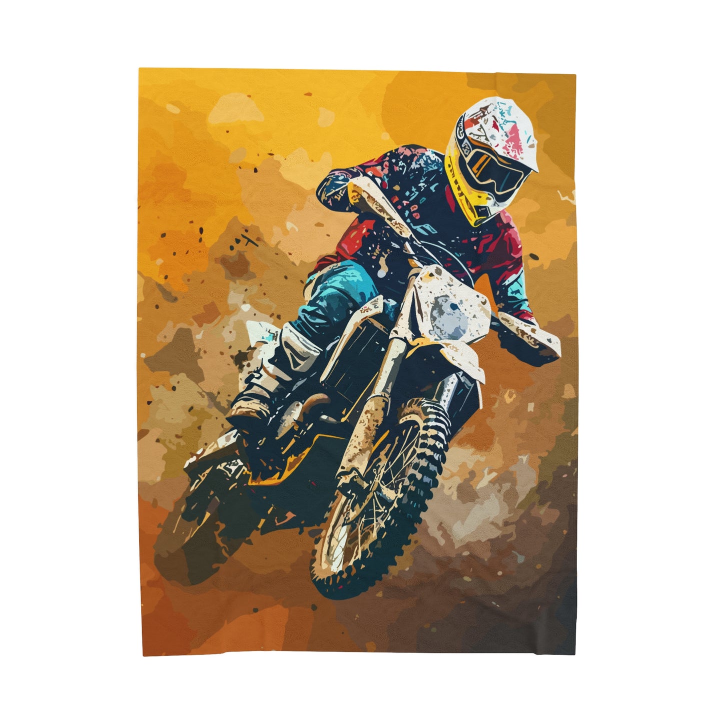 Dirt Bike Rider | Plush Blanket