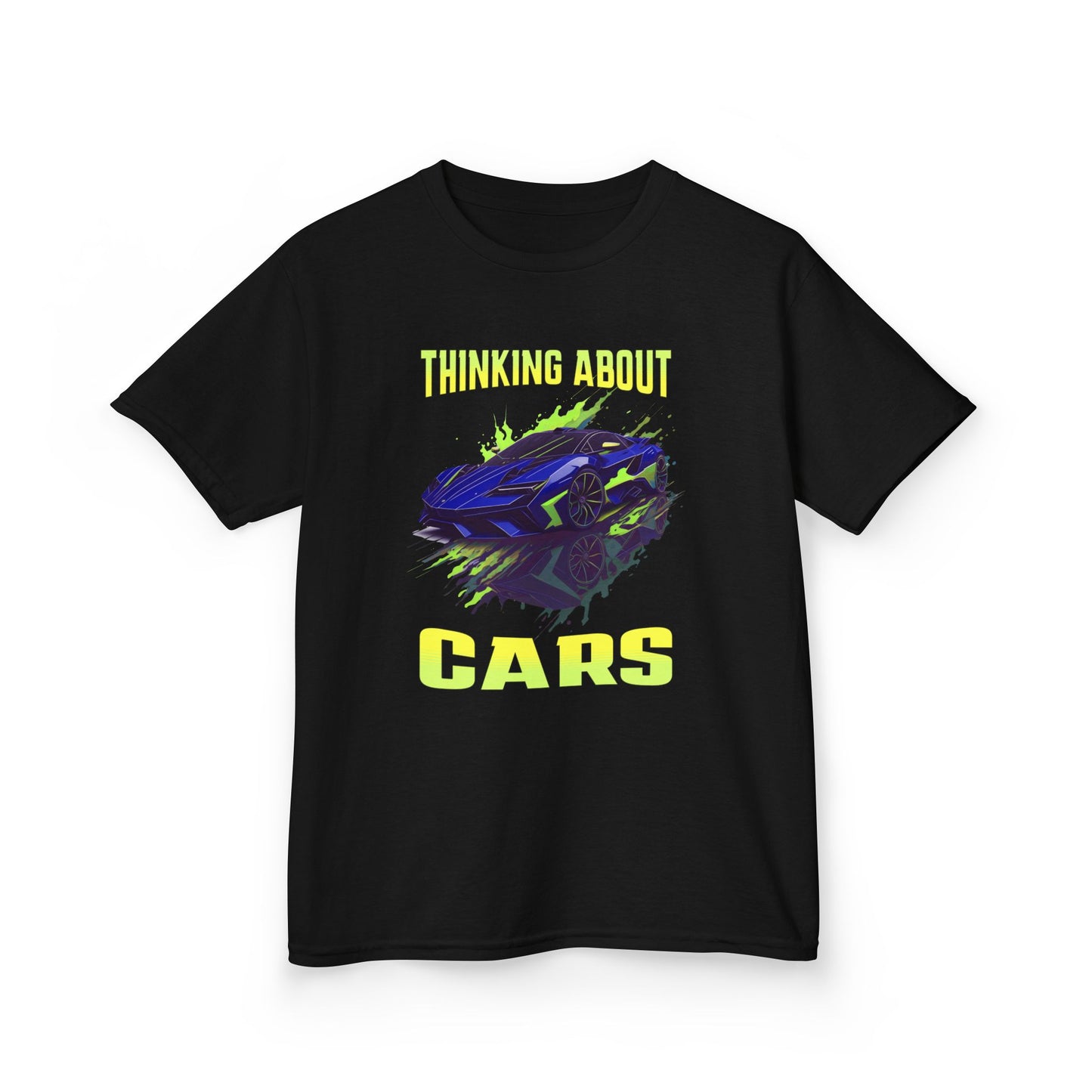 Thinking About Cars Supercar Sports Car Youth Size Boys T-Shirt
