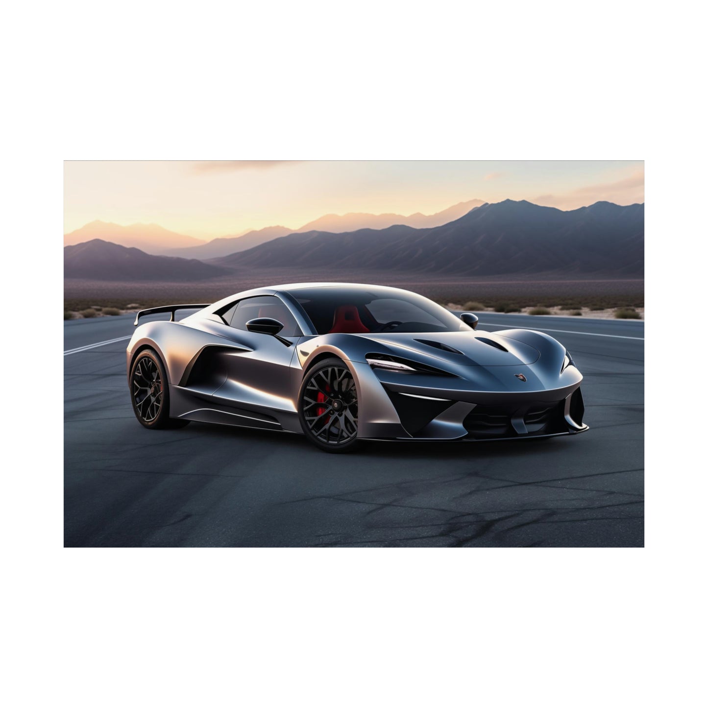 Supercar Sports Car Poster Art Print | Customizable