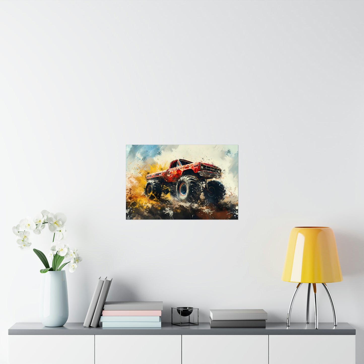 Monster Truck Poster Art Print | Customizable