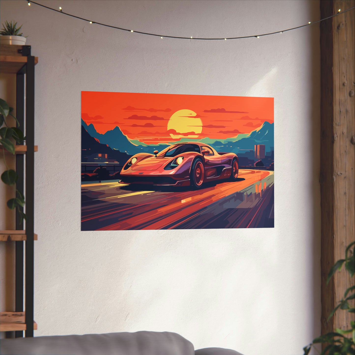 Supercar Sports Car Poster Art Print | Customizable
