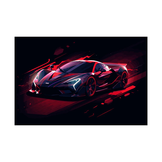 Supercar Sports Car Poster Art Print