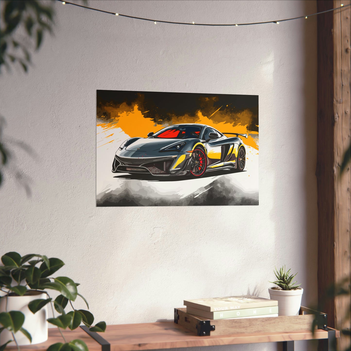 Supercar Sports Car Poster Art Print | Customizable