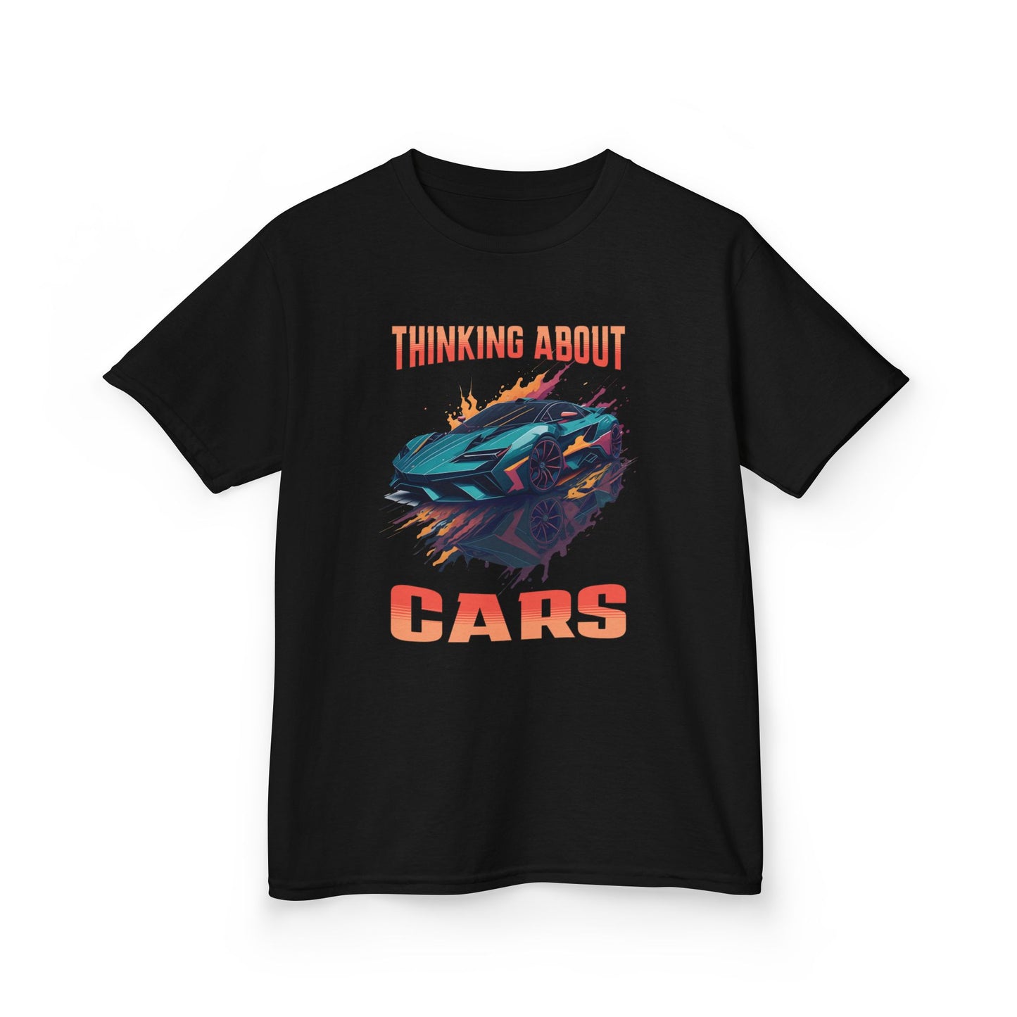 Thinking About Cars Supercar Sports Car Youth Size Boys T-Shirt