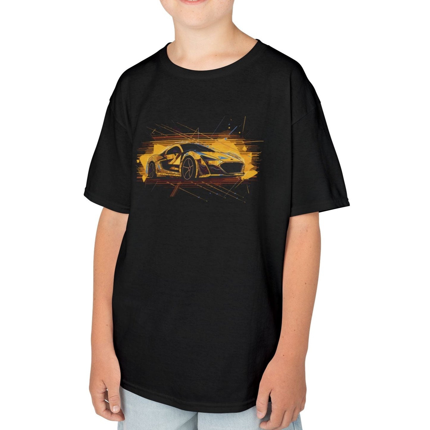 Supercar Sports Car Youth Size Boys T-Shirt