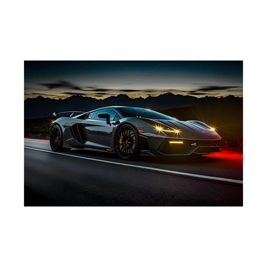 Supercar Sports Car Poster Art Print