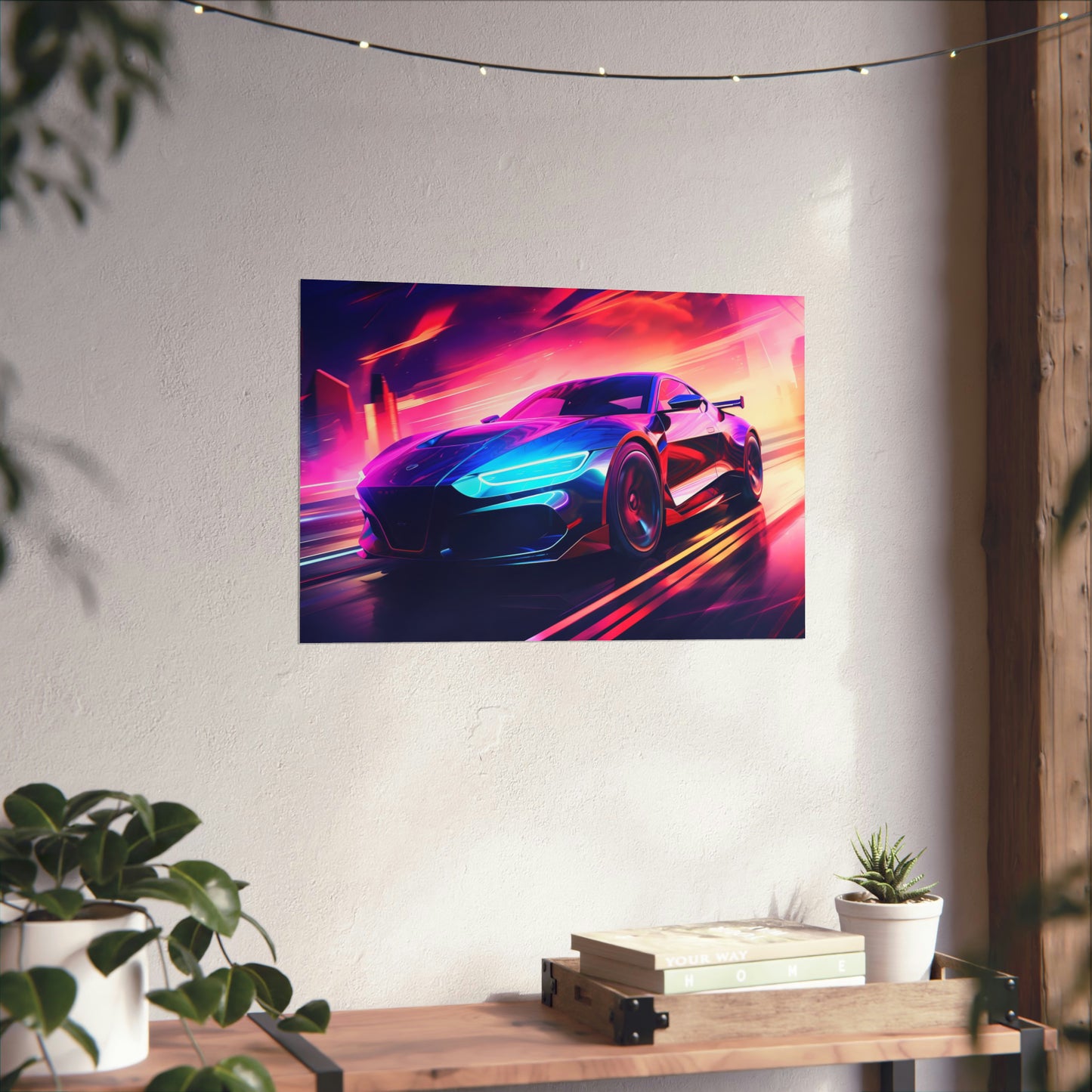 Supercar Sports Car Poster Art Print | Customizable