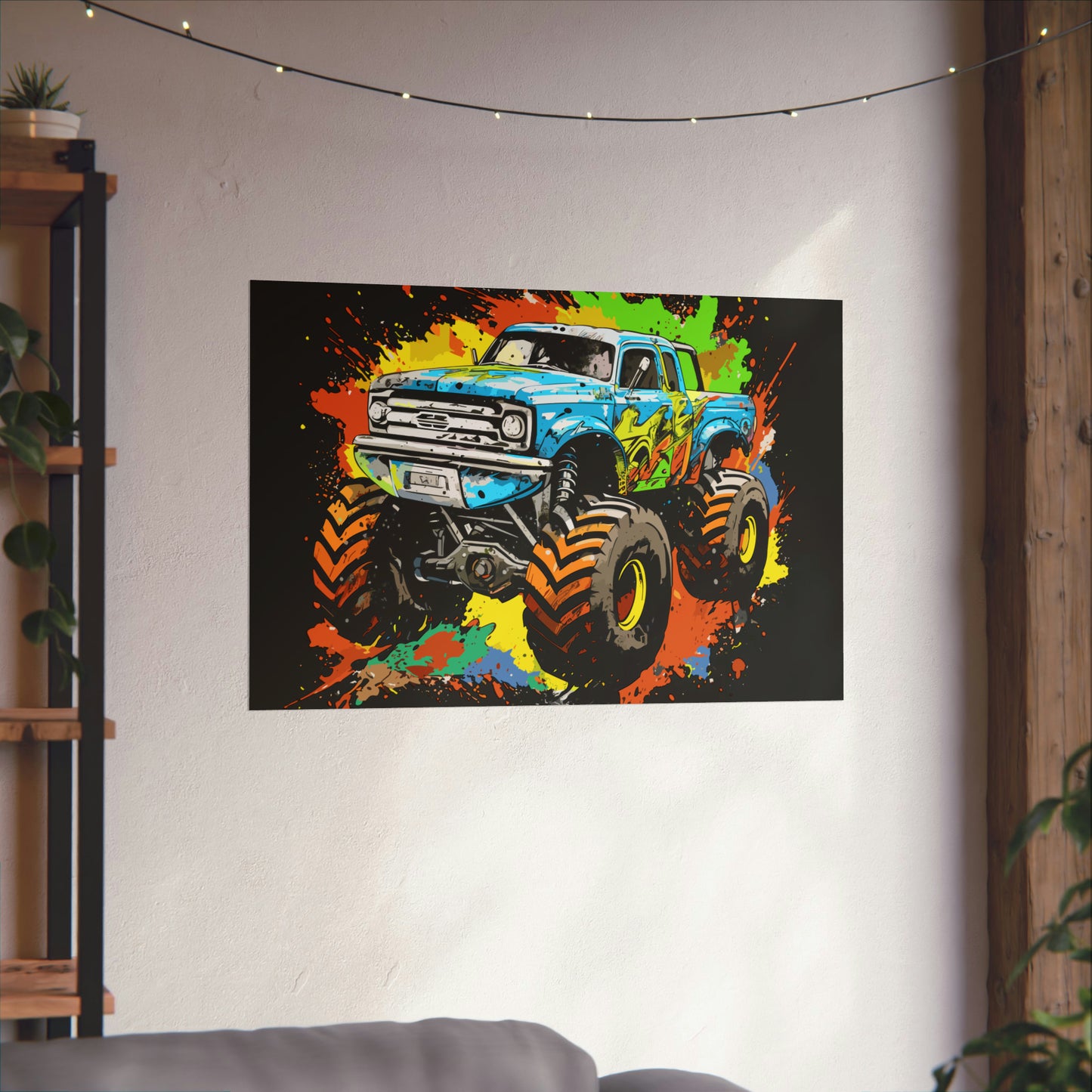 Monster Truck Poster Art Print | Customizable