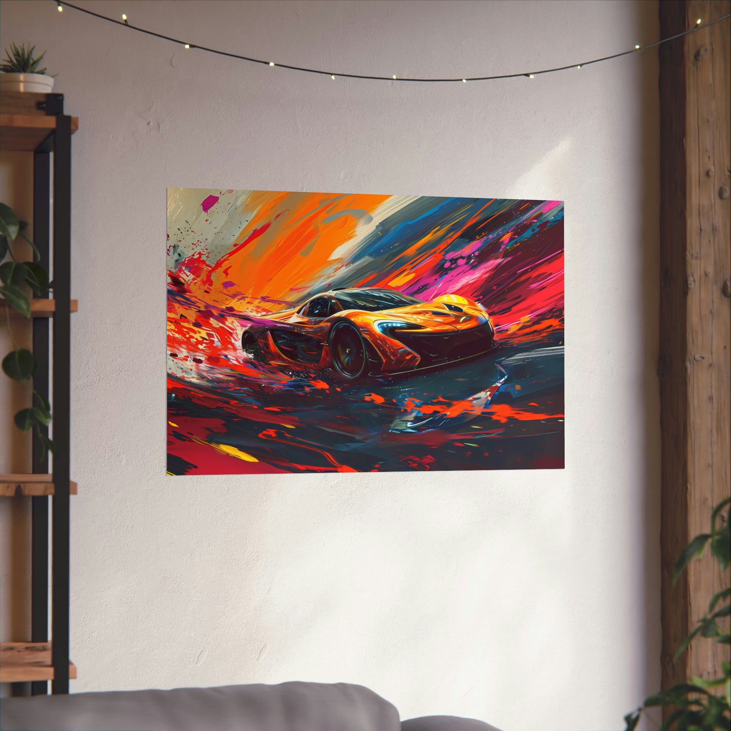Supercar Sports Car Poster Art Print | Customizable
