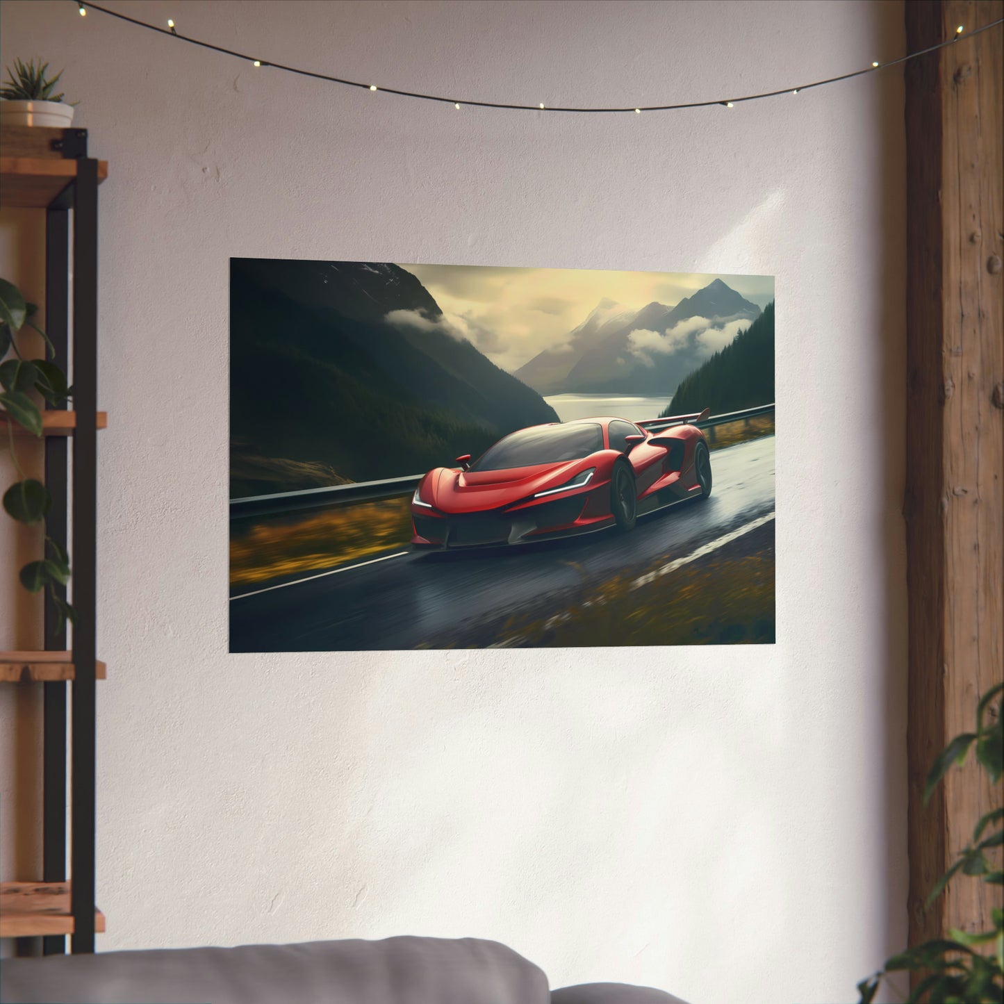Supercar Sports Car Poster Art Print | Customizable