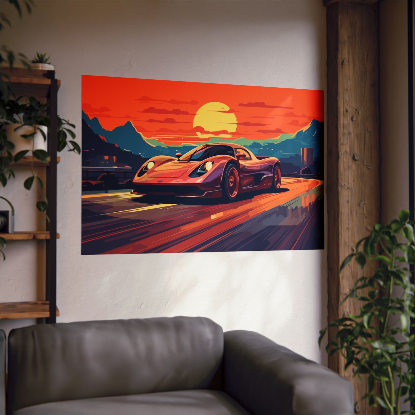 Supercar Sports Car Poster Art Print | Customizable