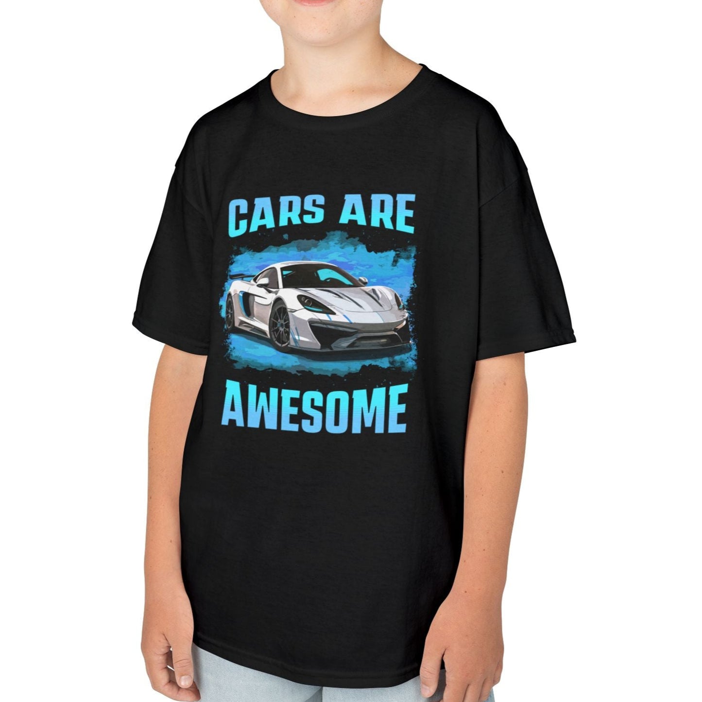 Cars Are Awesome Supercar Sports Car Youth Size Boys T-Shirt